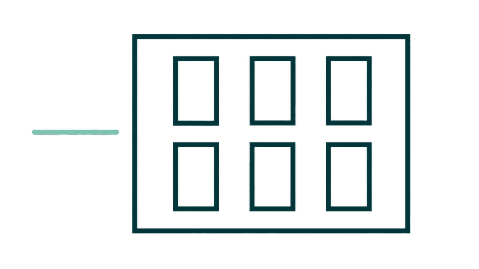 A depot with a grid connection running into it and one charging bay live.