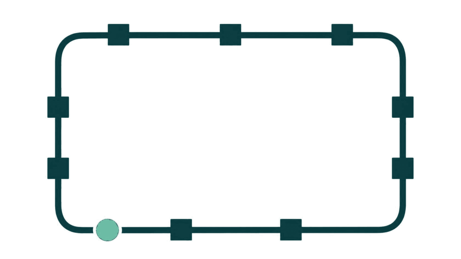 A delivery route across a dense grid, with one leg on a swapped battery.